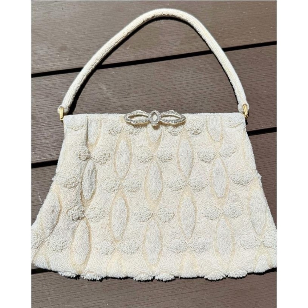 E. Grillot Paris Handmade Micro Beaded Evening Bag Vintage